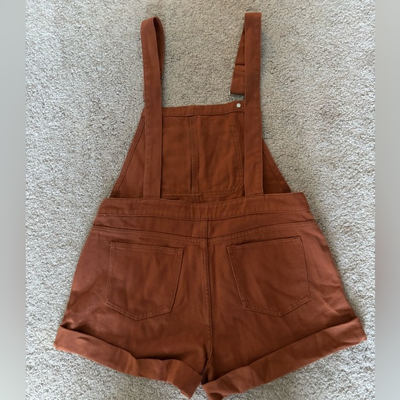 Cider Rust/Brown Shorts Overalls, Size XL, NWT - Picture 2 of 2